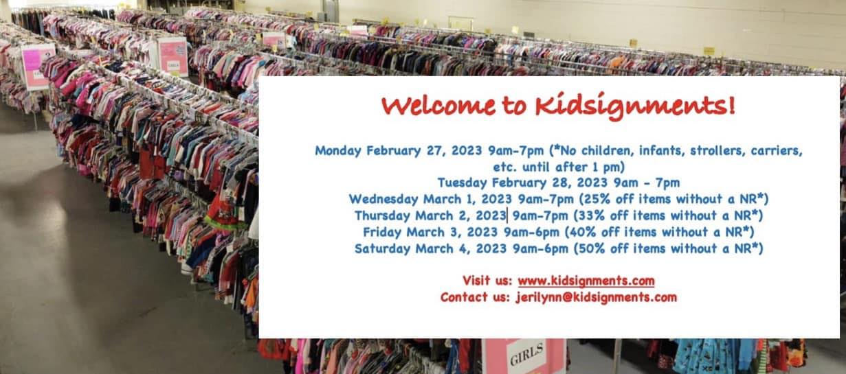 Kidsignments Consignment Sale