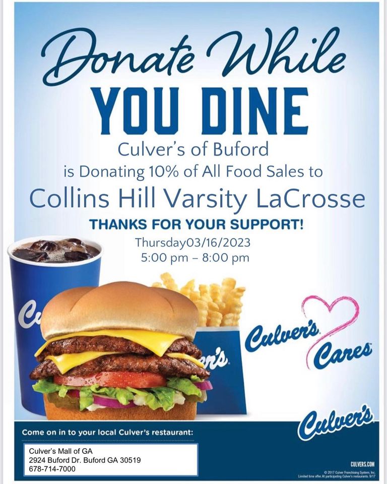 Culvers - support CHHS lax