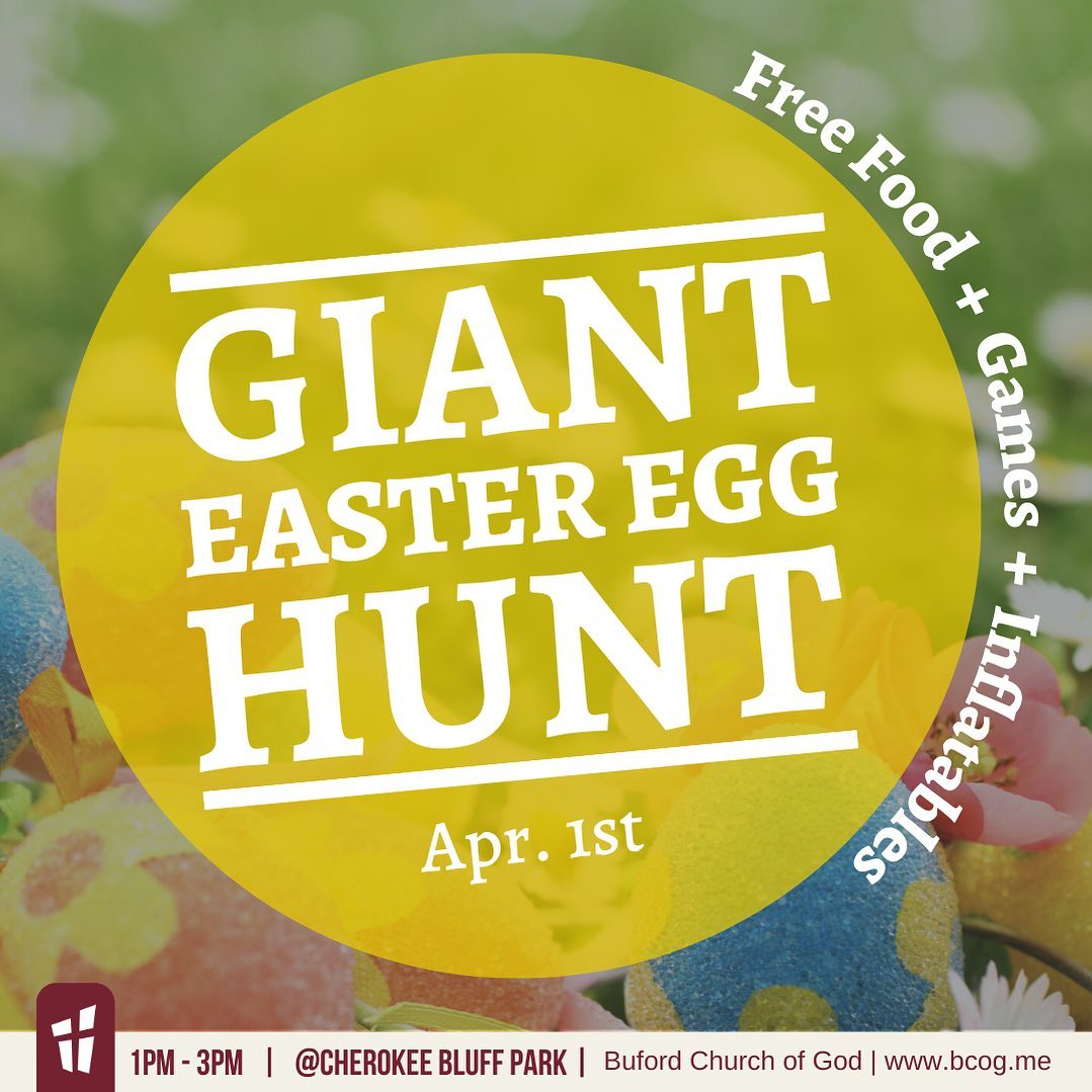 🐰Giant Easter Egg Hunt (Flowery Branch) FREE Ready Set