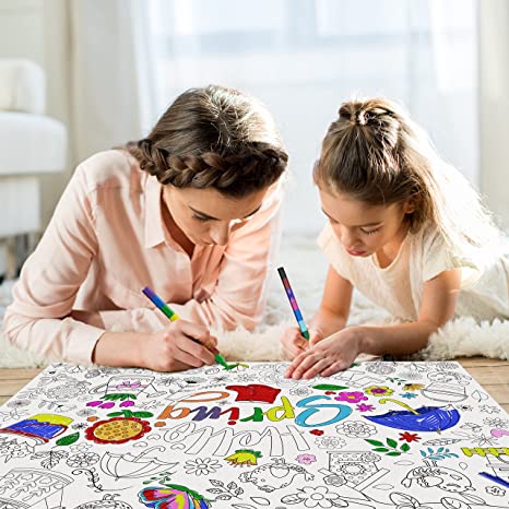spring coloring page 2