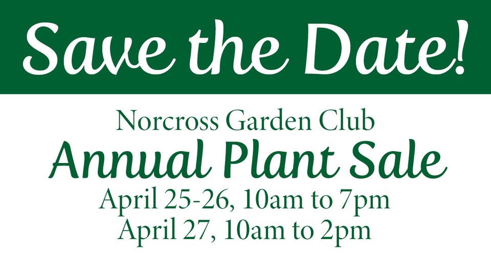 norcross garden club plant sale