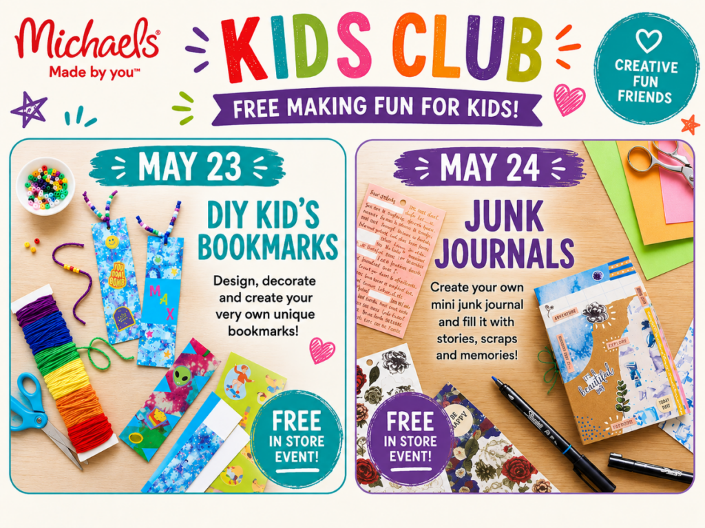 Michaels-Free-In-Store-Event-on-May-23rd-24th-DIY-Kids-Boomarks-Junk-Journals