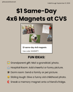 $1 photo magnet
