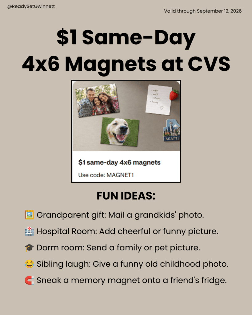 $1 photo magnet
